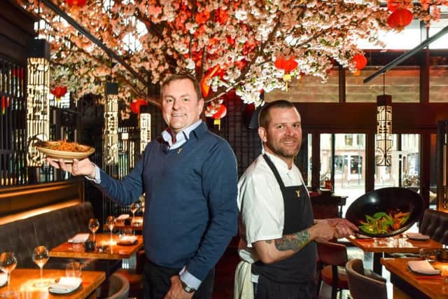 Welcome to Yorkshire chief executive Sir Gary Verity had a cookery lesson from Tattus executive chef Clifton Muil.