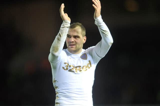 Pierre-Michel Lasogga acknowledges the crowd when being subbed after bagging a brace. (Picture: Tony Johnson)