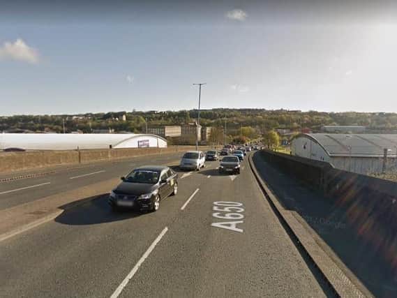Hamme Strasse in Bradford was closed for several hours after police stopped a vehicle. Picture: Google