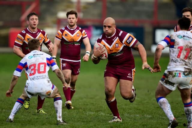 Baley try scorer Alex Rowe. PIC: Paul Butterfield