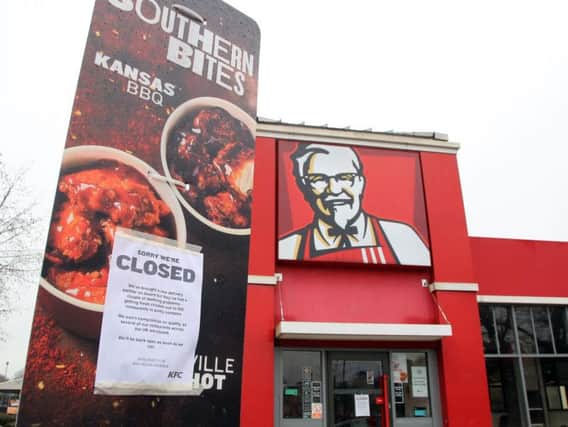 A closed branch of KFC