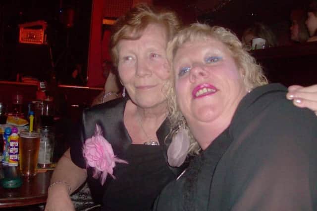 Amanda Allsopp and mum Anne Bradder, who died aged 73 at Wheatfields Hospice.