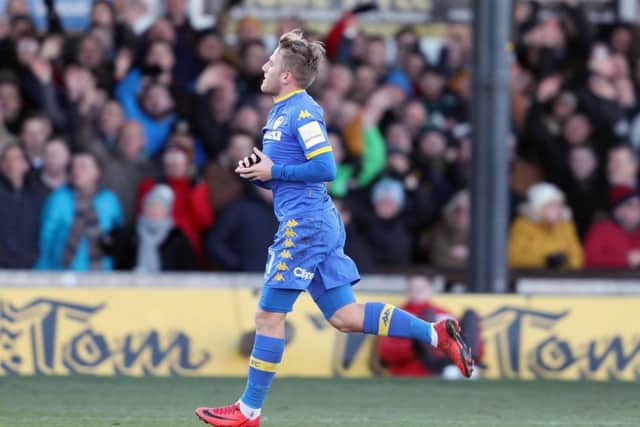 Leeds United's Samuel Saiz is sent off for spitting during his side's FA Cup defeat at Newport County.