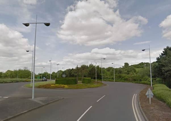 The van overturned on a roundabout outside Sainsbury's at the White Rose Shopping Centre (Google)