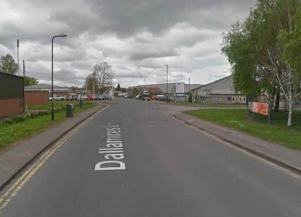 The sinkhole opened up on Dallamires Lane, Ripon. Pic: Google.
