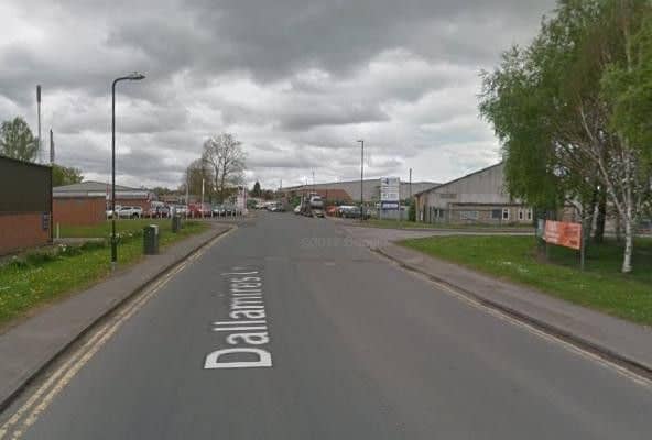 The sinkhole opened up on Dallamires Lane, Ripon. Pic: Google.