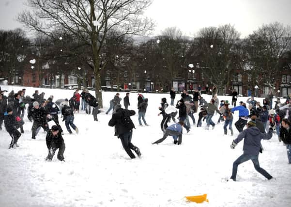 Do you remember this mass snowball fight? PIC: James Hardisty