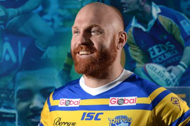 Keith Galloway picturedin good spirits ahead of the 2018 Super League season. PIC: Bruce Rollinson