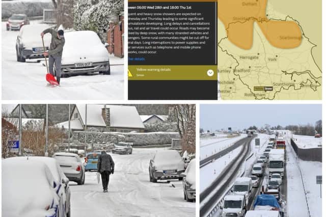 More snow is forecast for Leeds in time for this evening's rush hour.