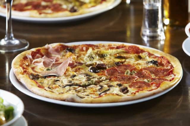 A pizza from Prezzo.