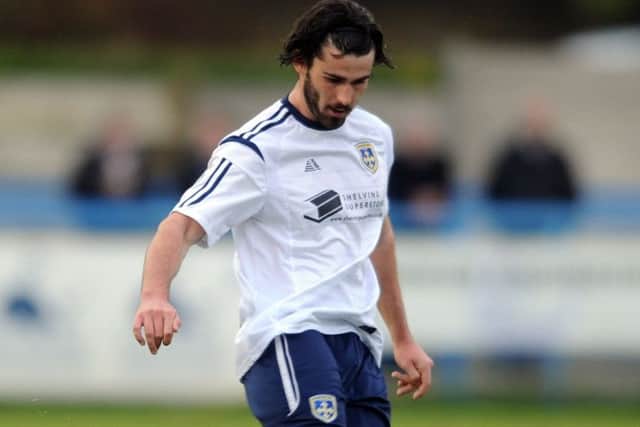Guiseley midfielder, Alex Purver. PIC: Tony Johnson