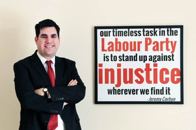 Leeds East MP Richard Burgon in his office in Seacroft, Leeds, March 2018.  Picture: Jonathan Gawthorpe