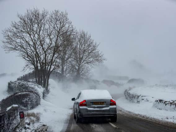 Snow in Huddersfield this week
