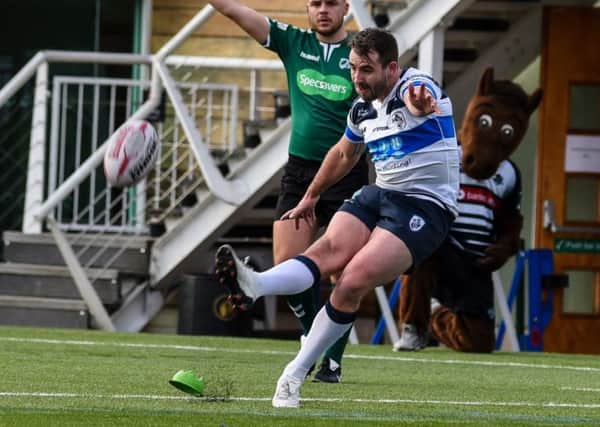 Featherstone stand-off Martyn Ridyard scored 16 points against former club Leigh. PIC: Dec Hayes