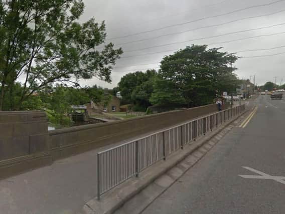 The man ended up in the river near Cooper Bridge Road, Huddersfield. Pic: Google
