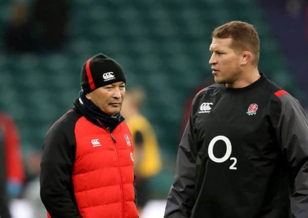 England coach Eddie Jones (left) and England's Dylan Hartley. Picture: Adam Davy/PA