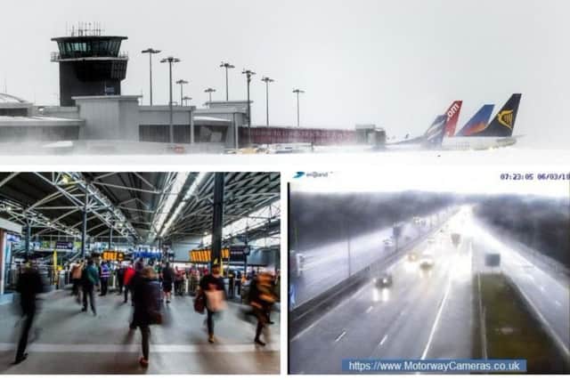 The M62 has suffered delays this morning as fog caused congestion on the roads.