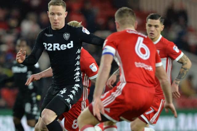 Adam Forshaw, in action against his former club Middlesbrough. PIC: Bruce Rollinson