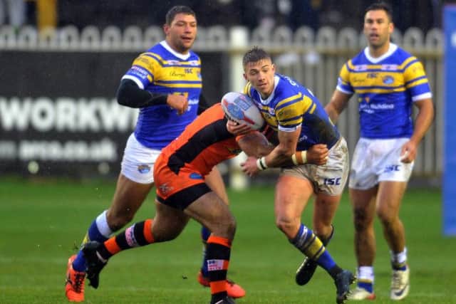 21 January 2018......  Castleford Tigers v Leeds Rhinos. Pre season friendlyRhinos Jack Walker. Picture Tony Johnson.