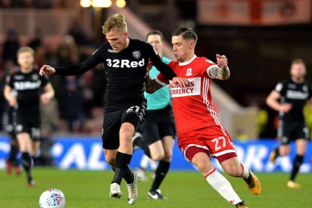 Leeds United take on Middlesbrough at the Riverside