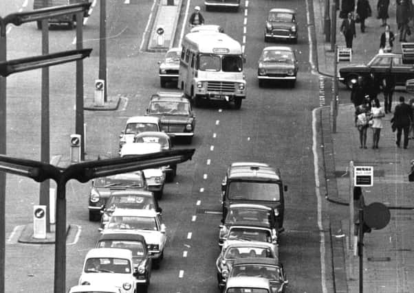 Trafic from the 1970s... The Headrow, Leeds