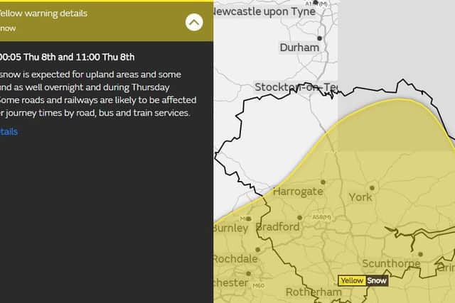 Heavy snow has hit parts of Yorkshire once again this morning.