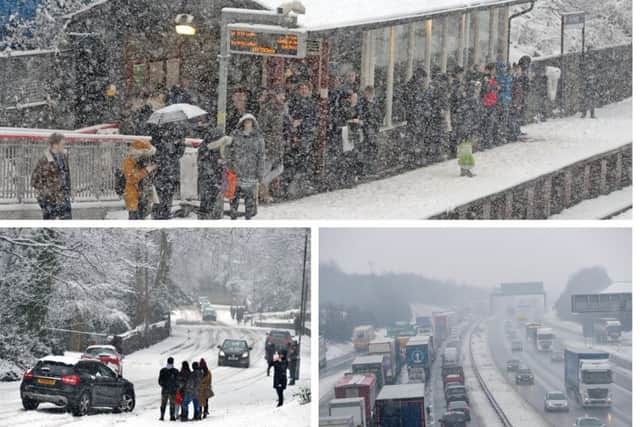 Heavy snow fell in parts of Yorkshire this morning, with Leeds one of the worst-hit places.