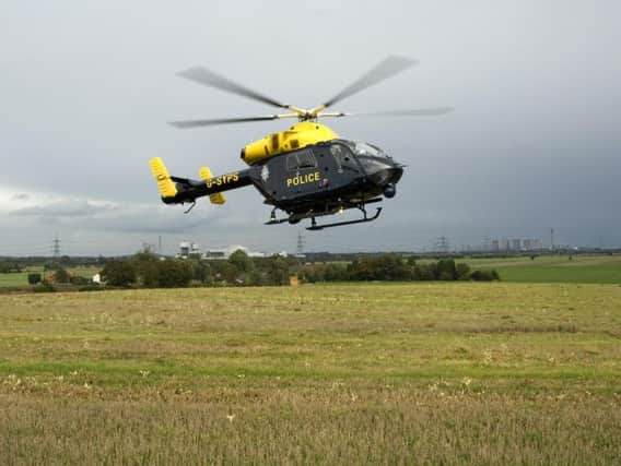 A National Police Air Service helicopter.