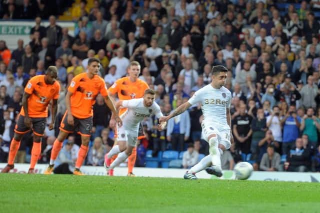 Pablo Hernandez sees a last-gasp penalty saved during Reading's 1-0 win at Elland Road in October.
