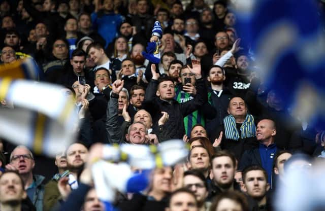 Sky Bet Championship.
Reading FC v Leeds United
Leeds fans.
9th March 2018.
Picture Jonathan Gawthorpe