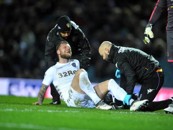 Liam Cooper hobbled off during Wednesday's 3-0 defeat to Wolves.