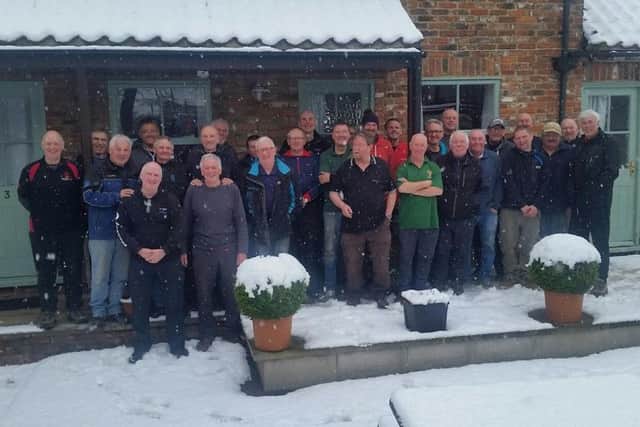 Hardy Leeds anglers at their Ouse headquarters. PIC: Steve Fearnley