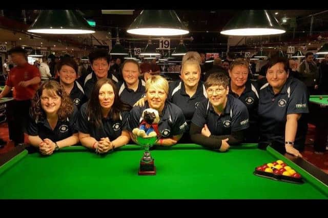 West Yorkshire Blackball County Pool ladies team.