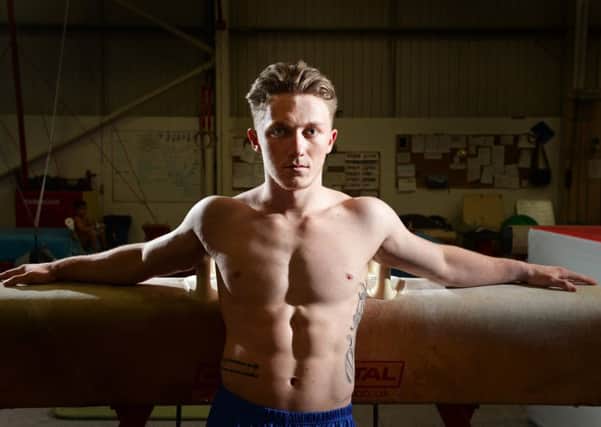 Olympic gymnast Nile Wilson at the Leeds Gymnastic Club.
 29 June 2017.  Picture Bruce Rollinson