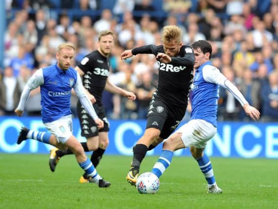 Samuel Saiz in action during Leeds United's 3-0 defeat at Sheffield Wednesday earlier this season.