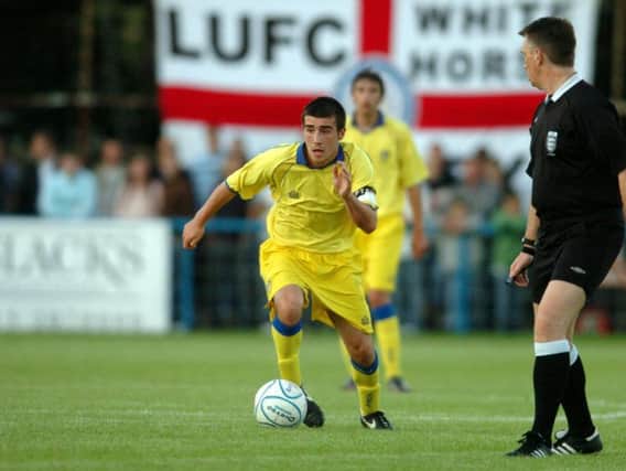 Robert Bayly in action for Leeds United.