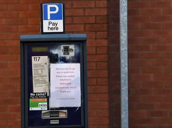 Parking meters in Holbeck are out of use