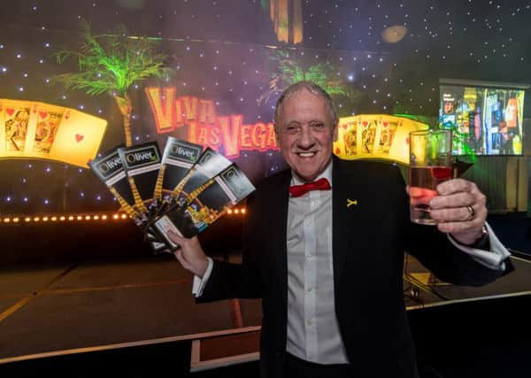 Date: 12th March 2018.
Picture James Hardisty.
10th Oliver Awards, held at Centenary Pavilion, Elland Road, Leeds.
Pictured Host for the evning Harry Gration.