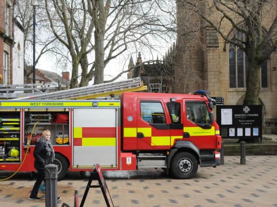 Fire at Wakefield Cathedral