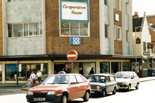 This nostalgic snap from 1988 features the front of the Co-op store on Bridge Place, Worksop. The store closed and a McDonalds restaurant replaced it. Picture courtesy of Cecil Brown and Nottinghamshire Archives.