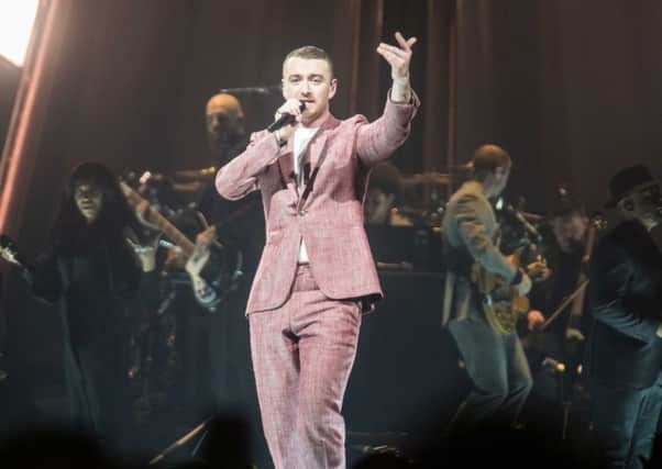 Sam Smith at the FlyDSA Arena, Sheffield. Picture: Anthony Longstaff