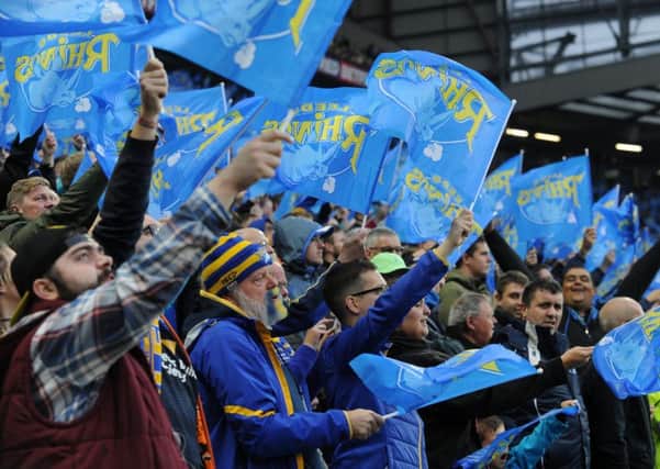Leeds Rhinos fans at the 
Super League Grand Final last year.