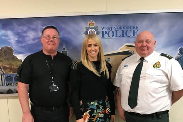 Lizzie Jones with fellow campaigners.