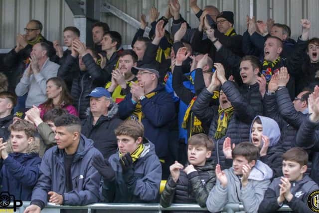 Harrogate Town fans.