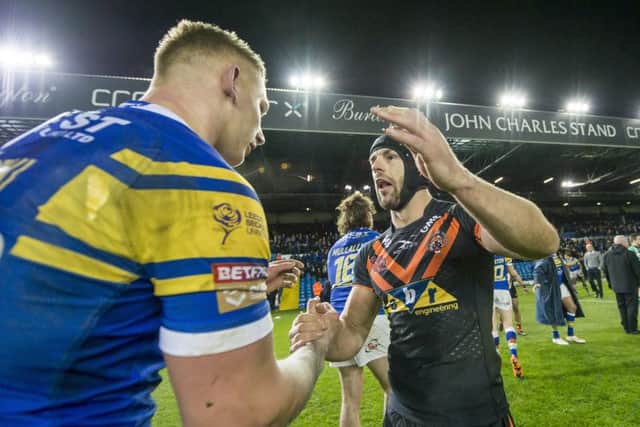 Castleford's Luke Gale after their victory.