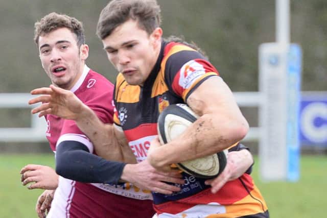 Harry Jukes scored his first tries for Harrogate with two in the first half in a derby win over Ilkley.