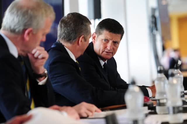 Martyn Moxon at the Yorkshire County Cricket Club AGM, Headingley, Leeds. Picture by Simon Hulme