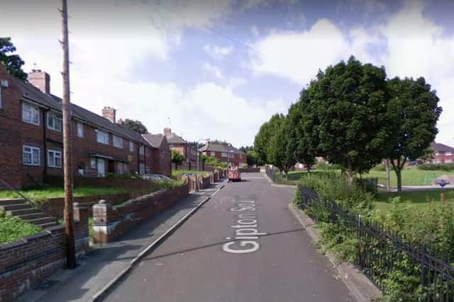 The woman's body was found at a house in Gipton Square, Leeds. Picture: Google