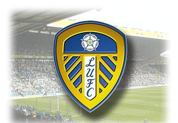 Leeds United badge.