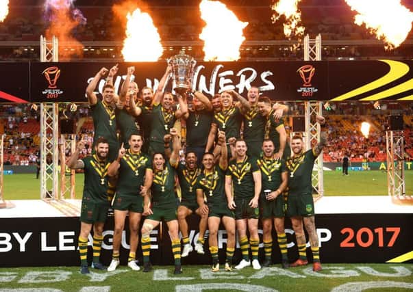 2017 Rugby League World Cup winners Australia.